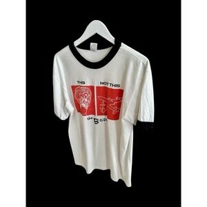 B-52's This Not This Tour Ringer Tshirt Sz Large White
